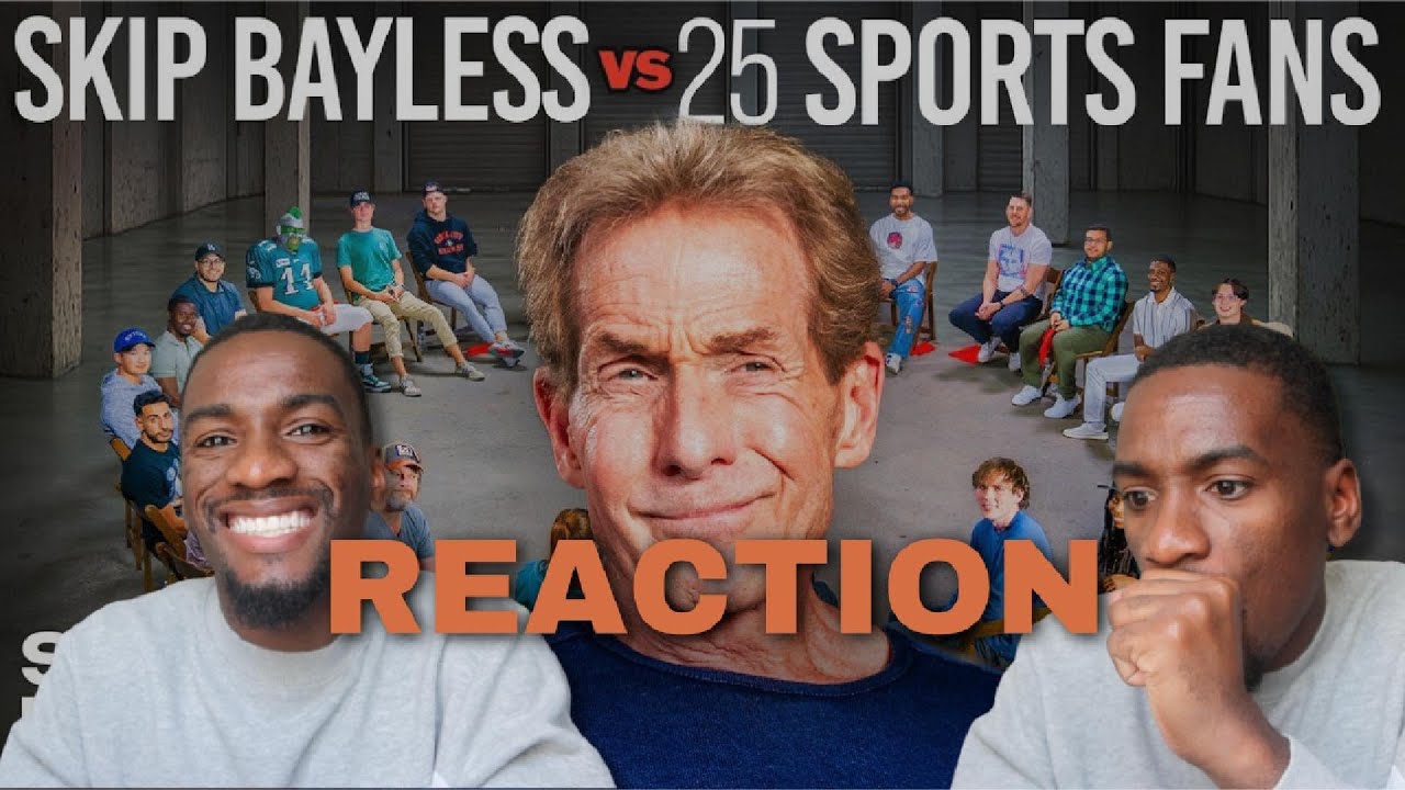 1 Analyst vs 25 NBA/NFL Fans 🤯 Skip Bayless Faces the Smoke! 🏀🏈 #FanzoReaction