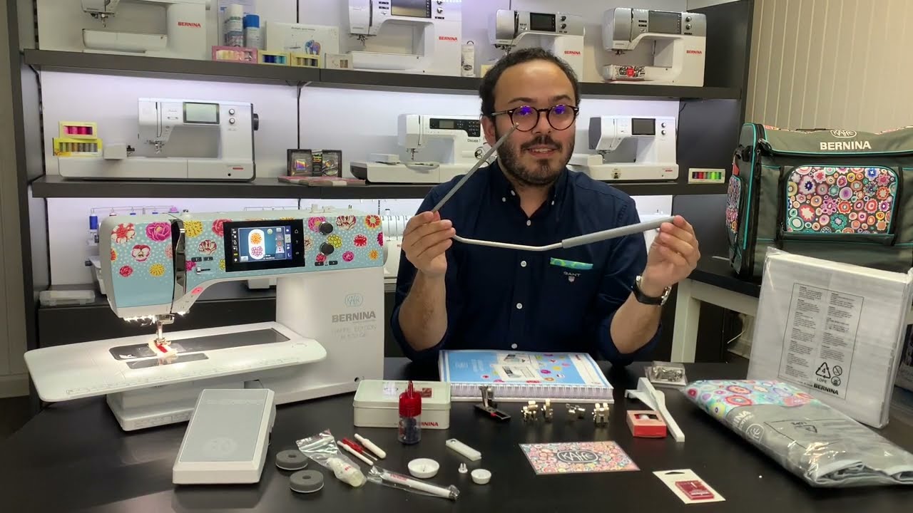 Nova máquina de costura BERNINA B 570 QE Kaffe Edition