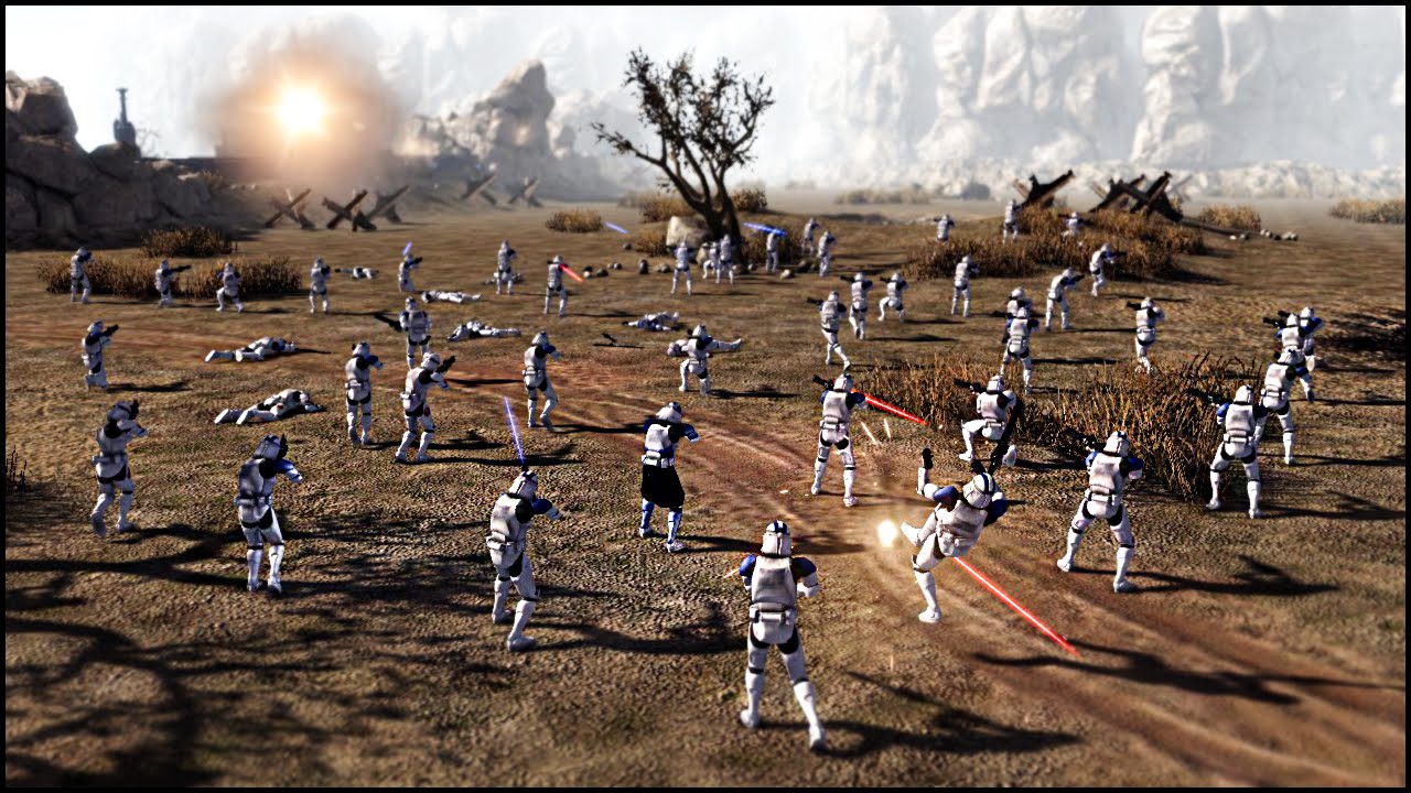 CLONE MASS CHARGE - Star Wars: Galaxy at War Mod Gameplay