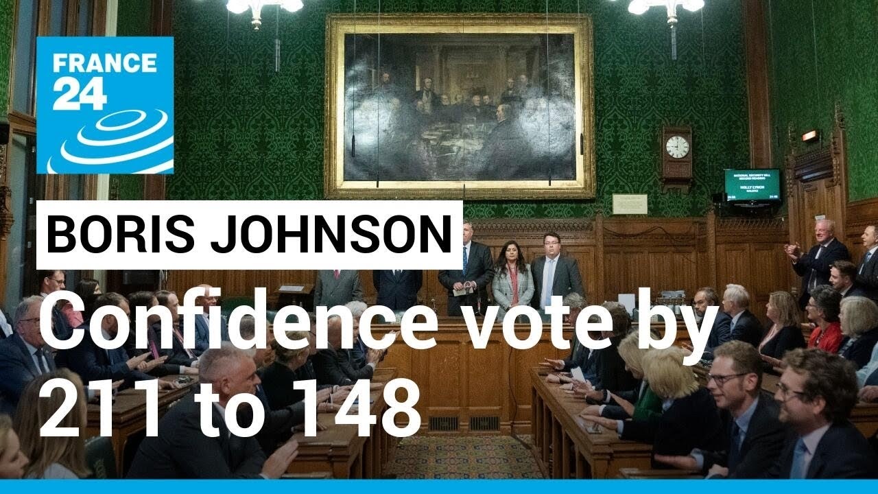 UK PM Johnson wins Conservative Party confidence vote by 211 to 148 &bull; FRANCE 24 English