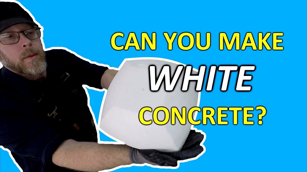 Можно ли сделать белый бетон?