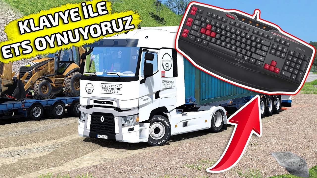 KLAVYE İLE ETS 2 OYNUYORUM!! 😋😋