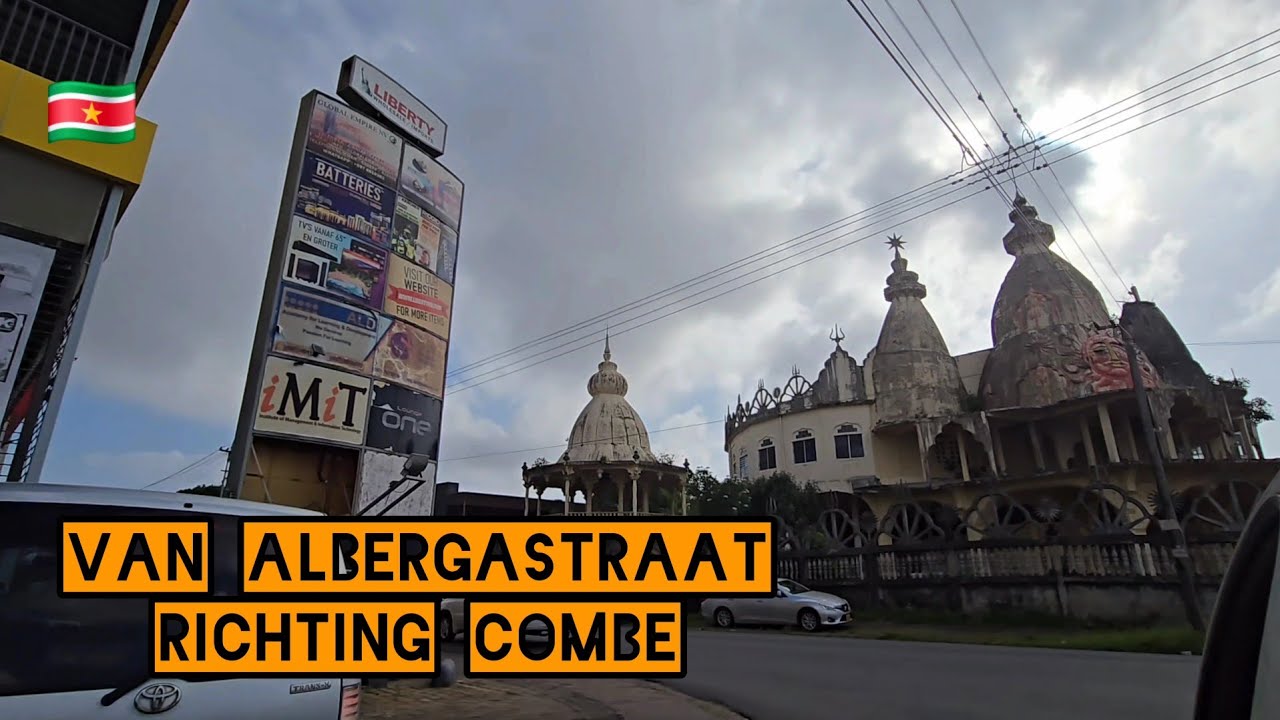 Streets of Paramaribo : by taxi -5- .  Albergastraat  richting Combe   #suriname    #paramaribo