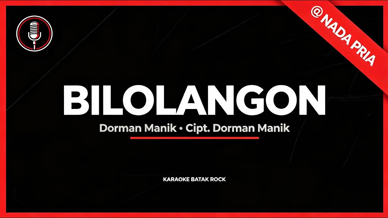 BILOLANGON – Karaoke Batak ROCK | Minus One | Karaoke Lagu Batak Versi Rock