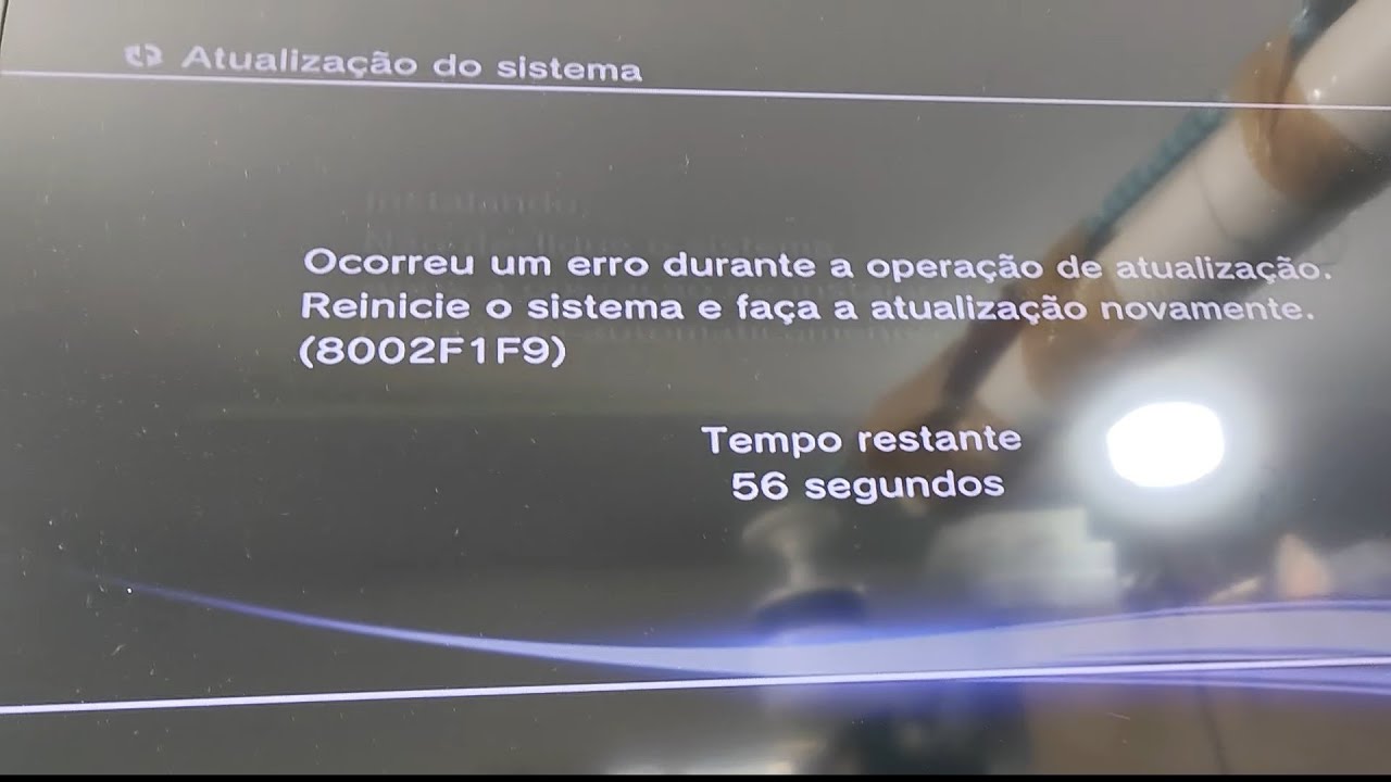 PS3 slim erro 8002f1f9