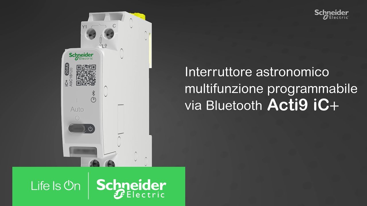 Acti9 iC+: l'interruttore orario e astronomico Bluetooth | Schneider Electric Italia