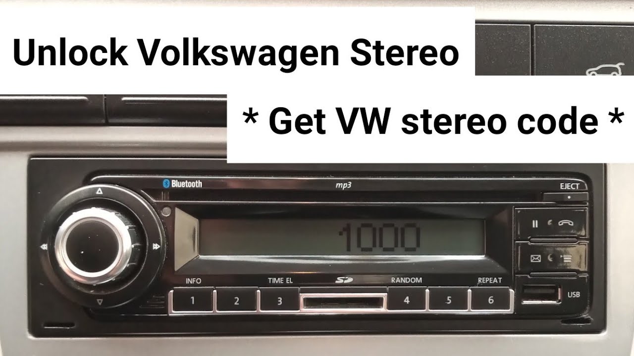 Разблокировать стереосистему Volkswagen (режим SAFE) Удалить стереосистему VW (получить код разбл...