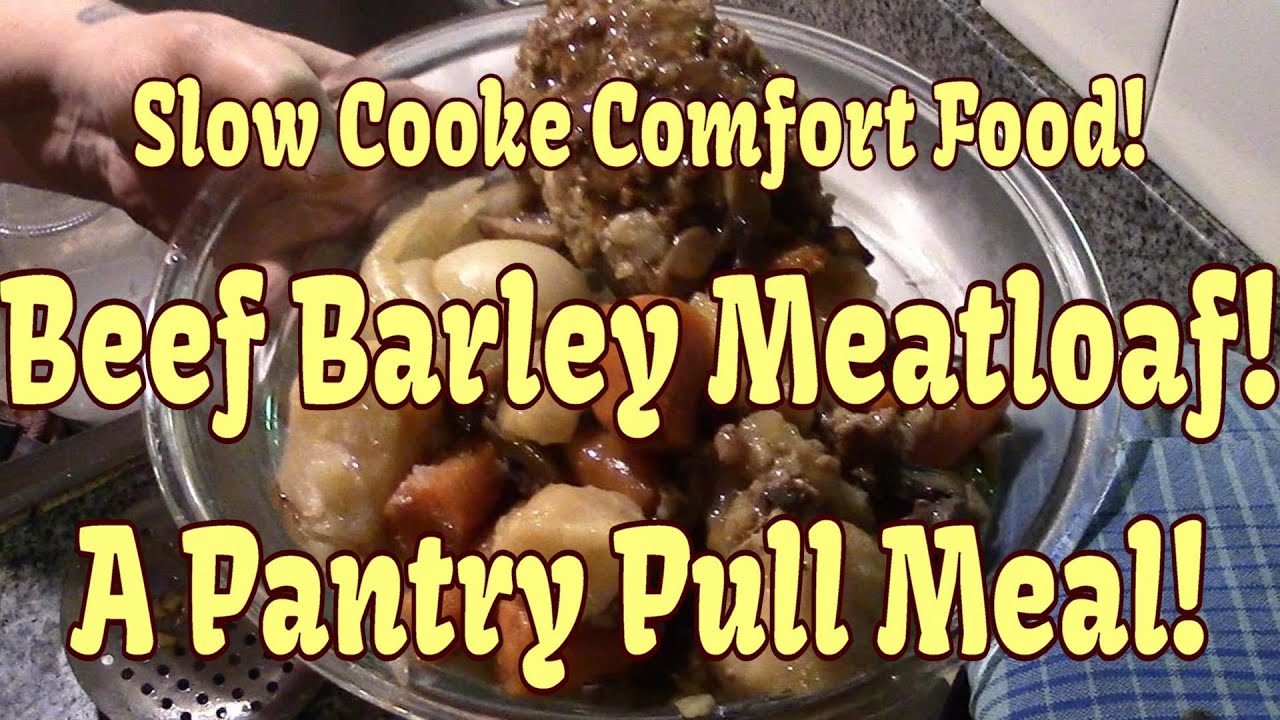 Beef Barley Slow Cooker Meatloaf!