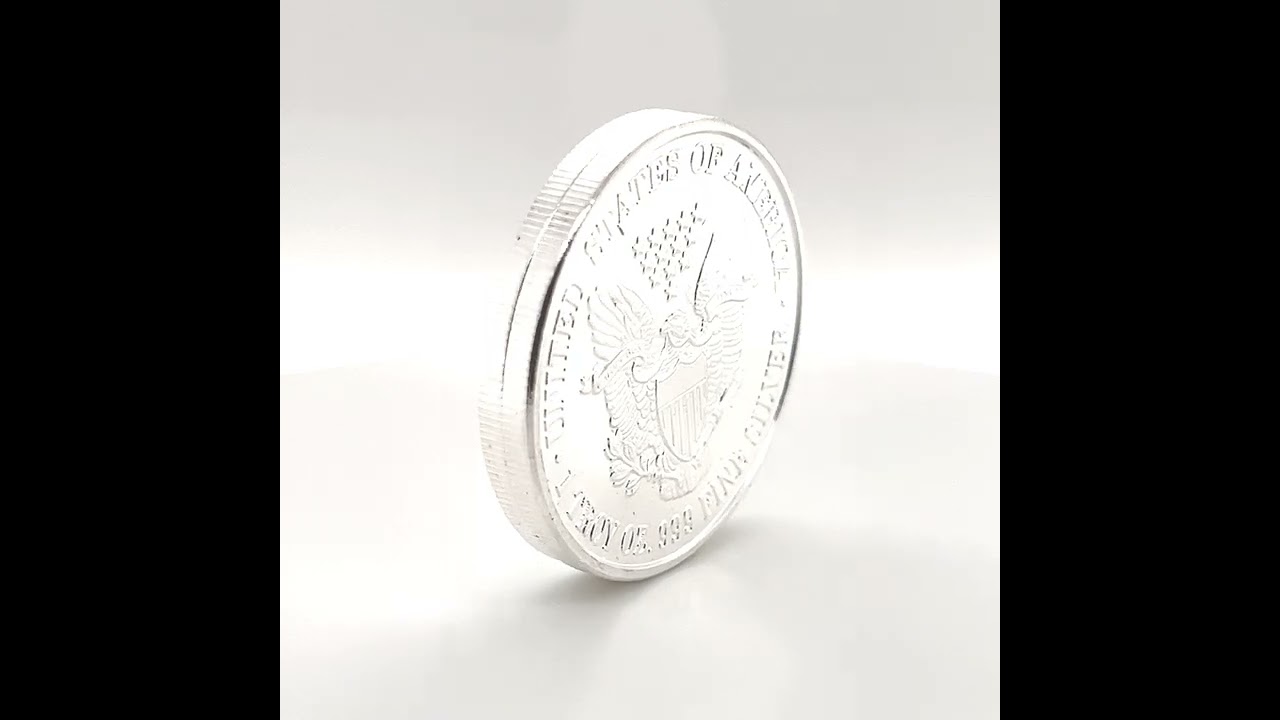 .999 Fine Silver Walking Liberty Eagle Rounds From The Ohio Mint