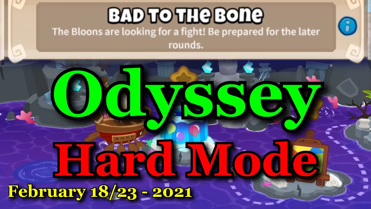 BTD6 Odyssey - Hard Mode - Safe Guide / Tutorial  (BAD To The Bone)