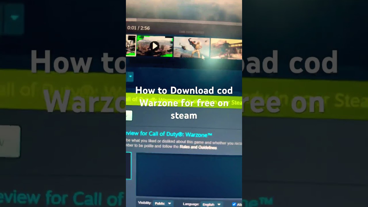 How to Download cod Warzone for free on steam