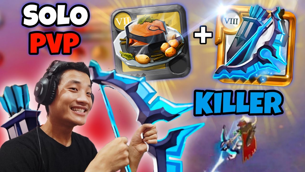 Best SkyStrider Bow🏹: 💪 Solo Open World PvP -Albion Online Mobile