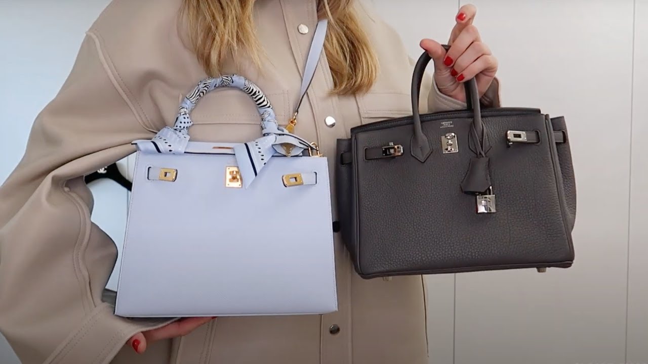 HERMES KELLY 25 Vs HERMES BIRKIN 25 | THE BEST HERMES INSERTS | HERMES MUST HAVE!