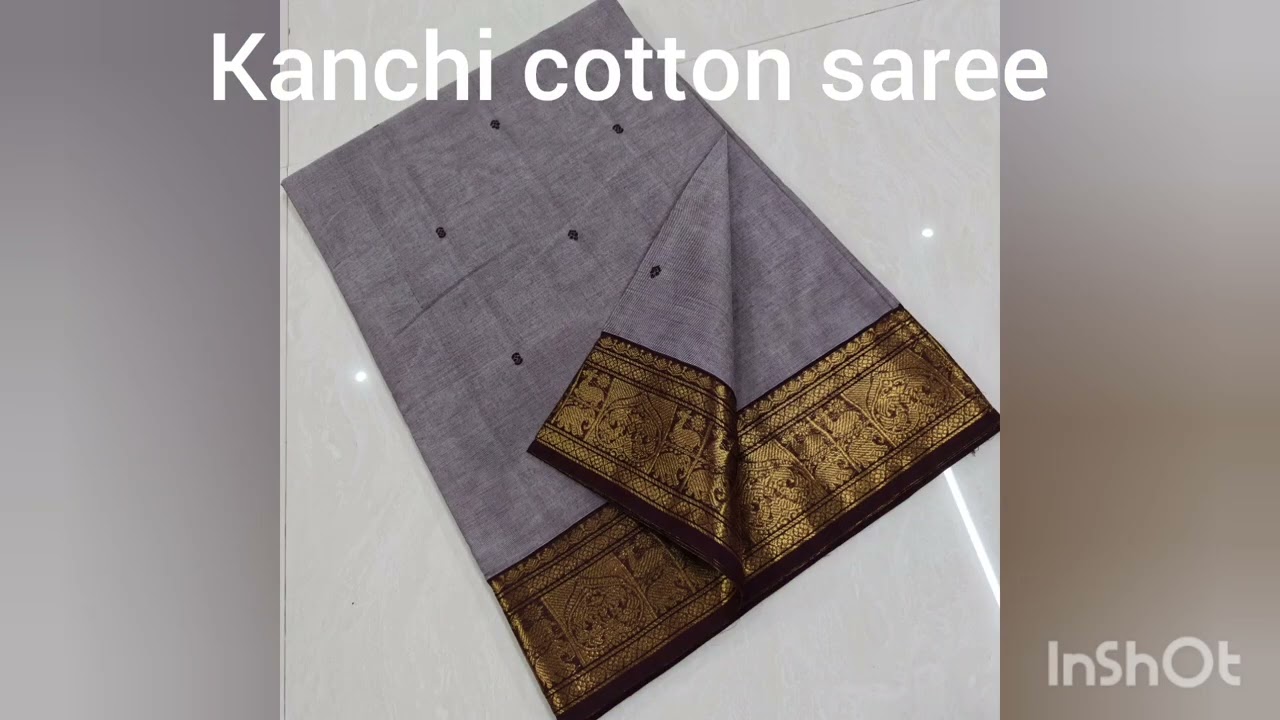 Kanchi cotton saree with blouse
