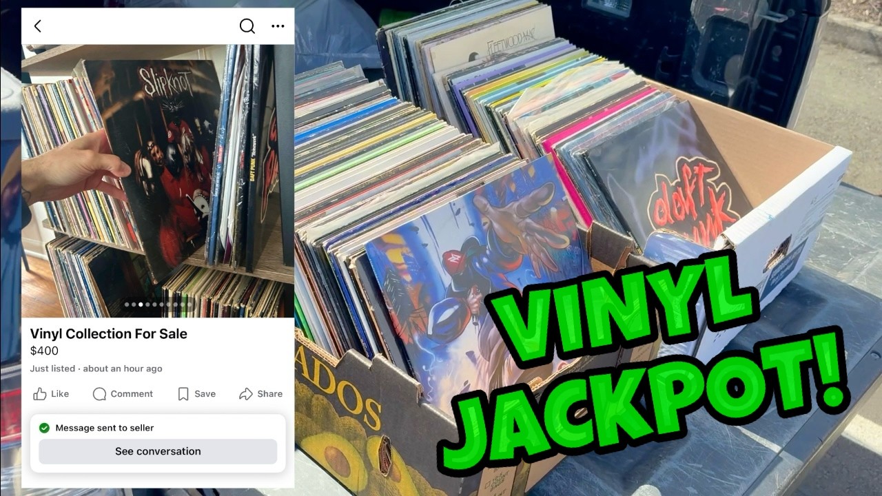 INSANE Vinyl Record Haul! Facebook Marketplace Y2K JACKPOT!