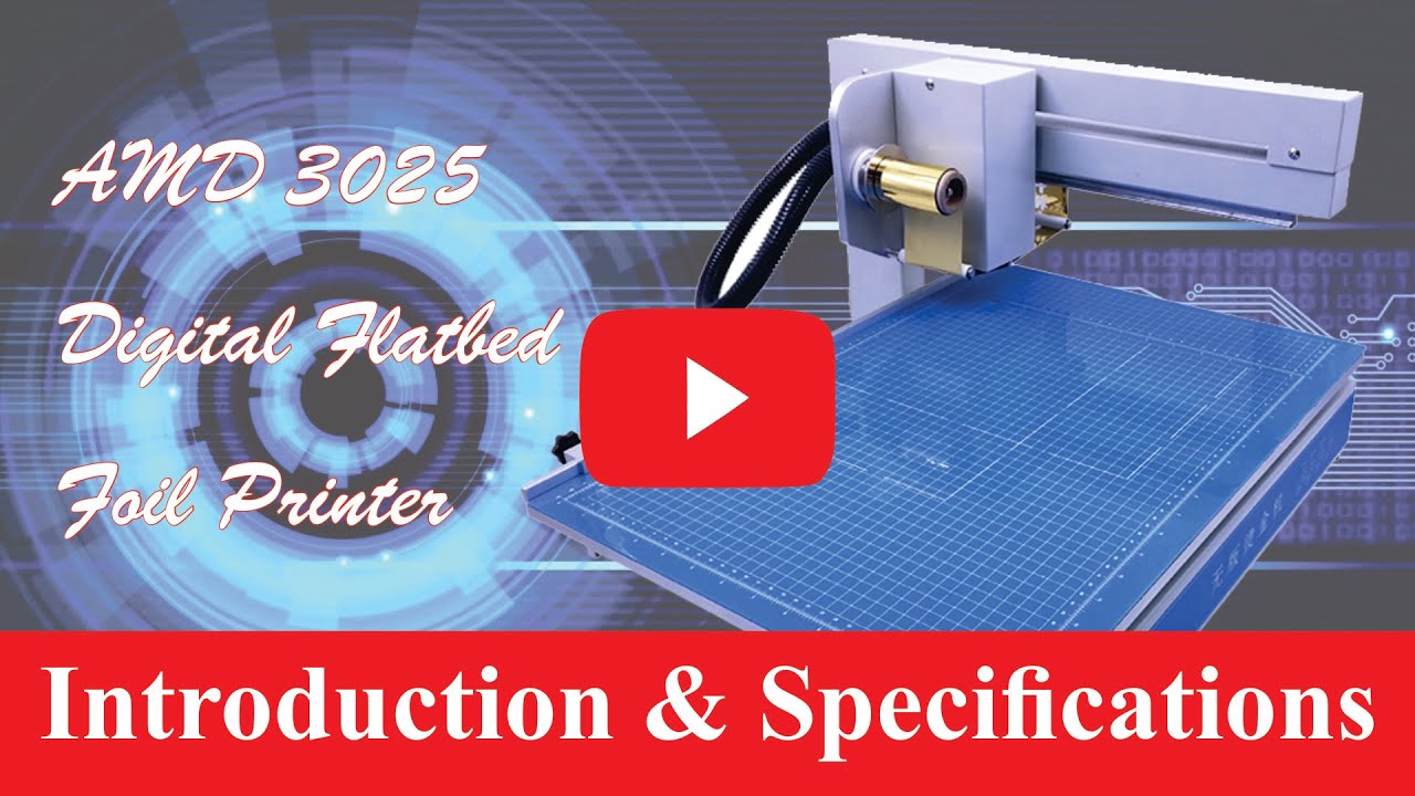 AMD 3025 Flatbed Foil Printing Machine
