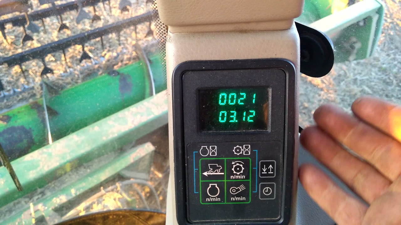calibração dos sensores da plataforma série 600 John Deere na 1450 e 1550