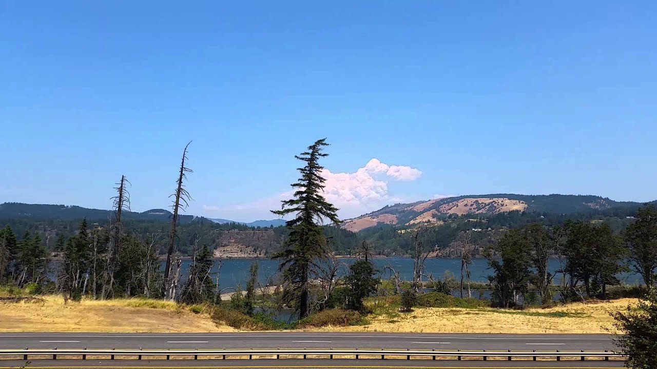 Mt Adams fire time lapse