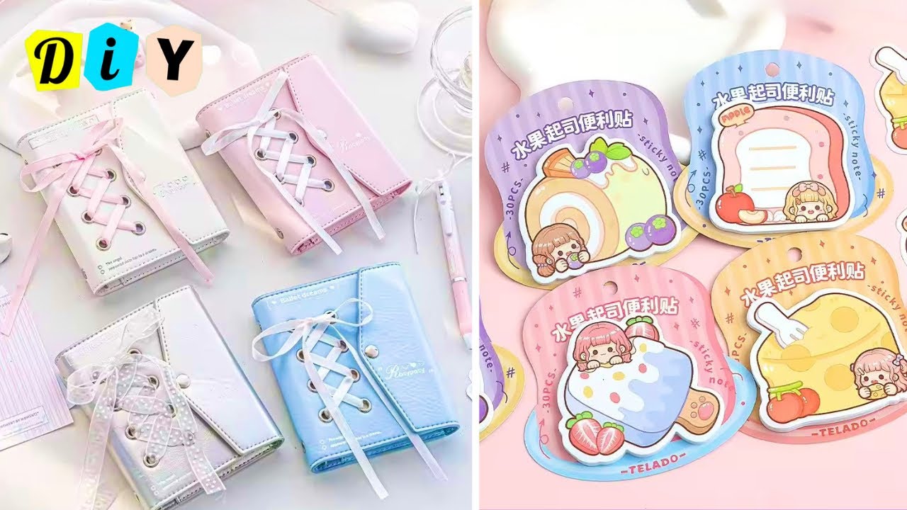 🌷 How to make kawaii stationery at home/ DIY cute stationery / handmade stationery/ school hacks