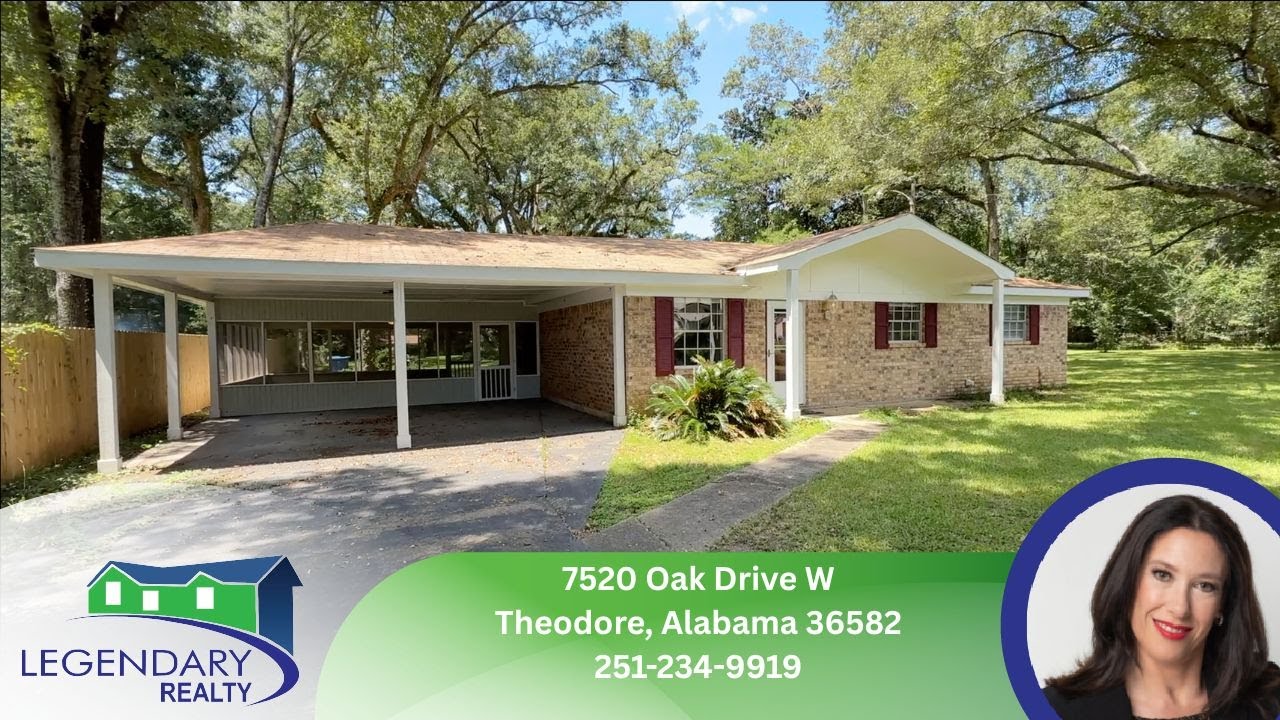 🏡 7520 Oak Drive W Theodore Alabama 36582