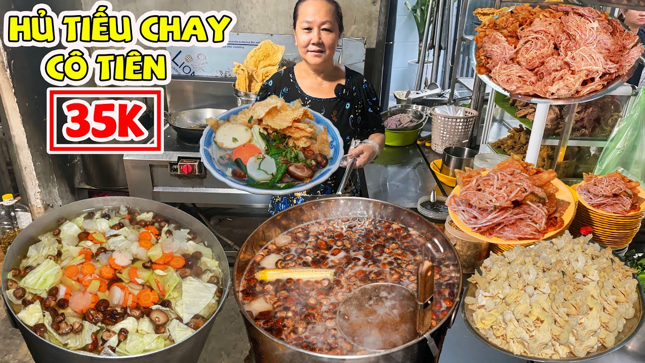 Chất Lượng Hủ Tiếu Chay Cô Tiên 35K Nhìn Là Thèm Với Tuyệt Chiêu Bánh Khoai Mỡ Chiên Giòn Độc Đáo