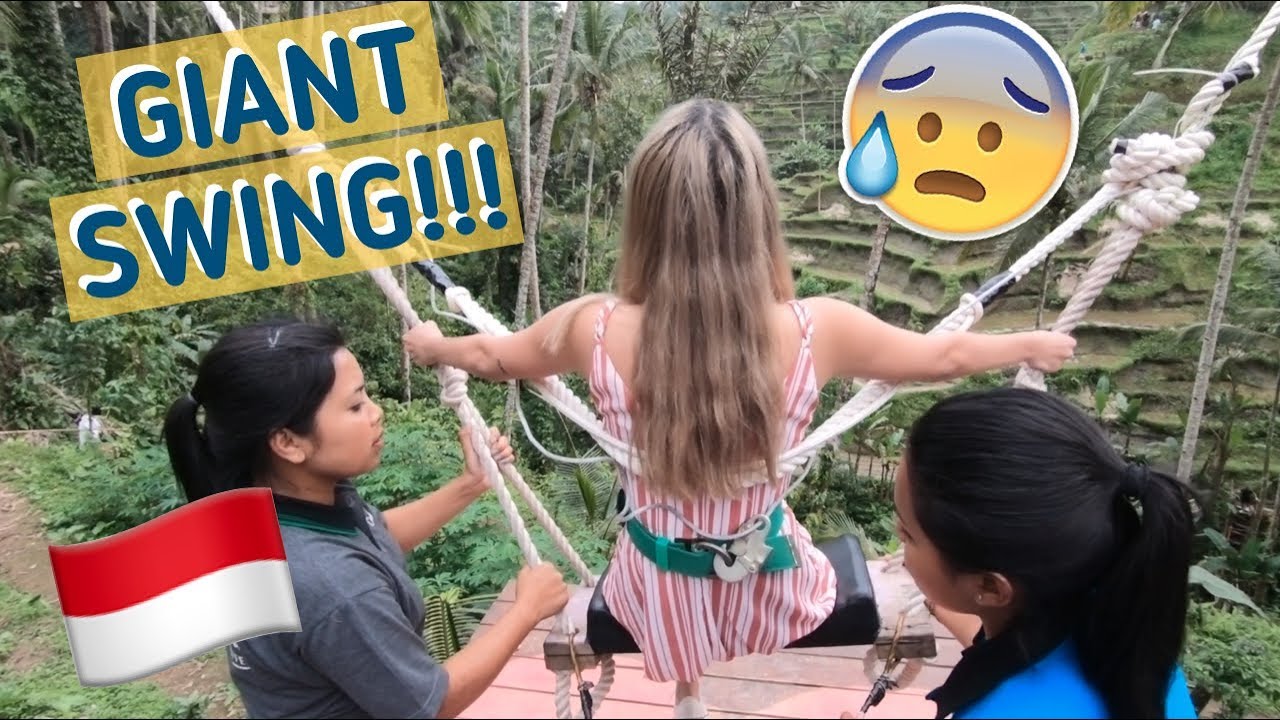 FORCED HER TO RIDE THE GIANT SWING IN BALI (A LOT OF SCREAMING)