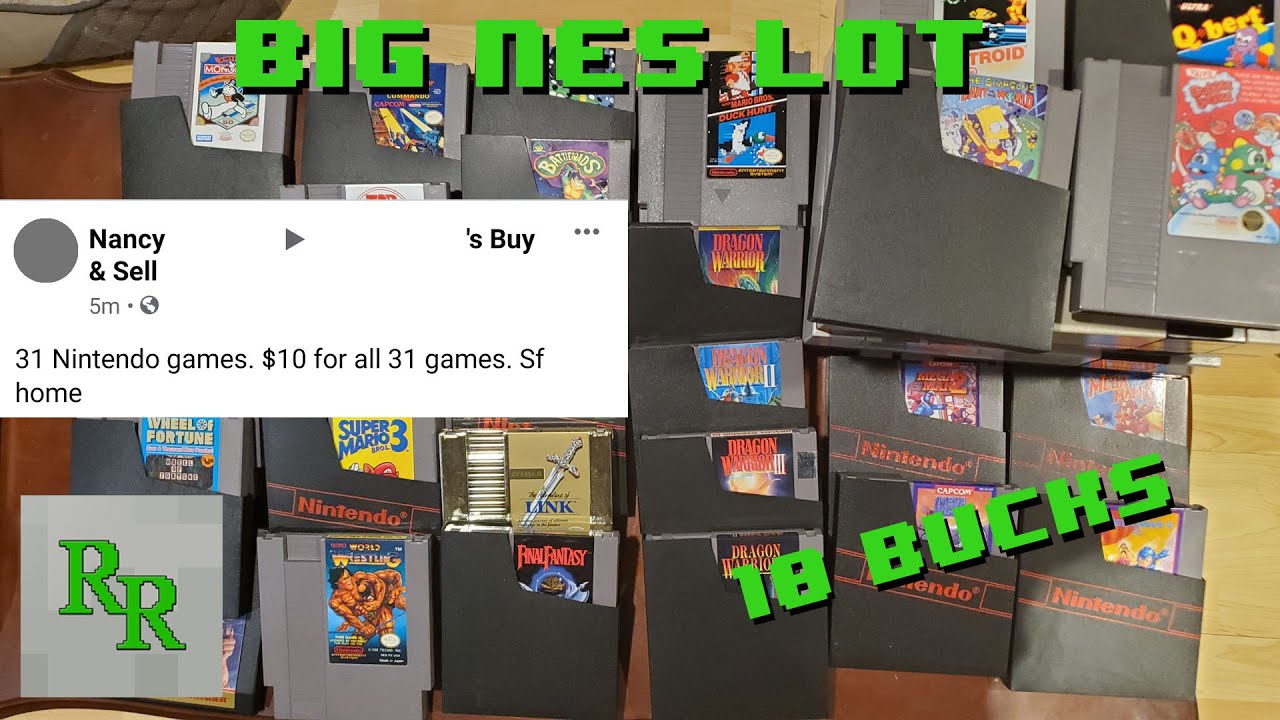 BIG $10 NES SCORE!  Unboxing and testing huge NES lot.