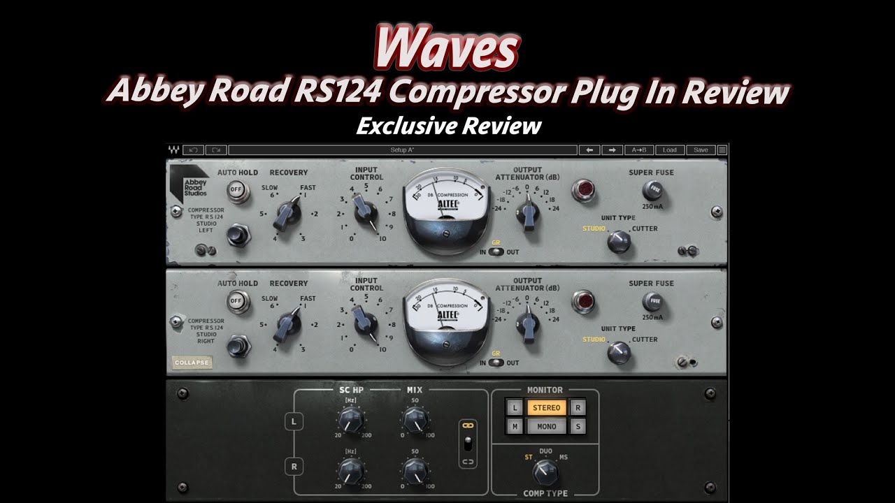 WAVES Abbey Road RS124 Compressor (Exclusive Demo/Review)
