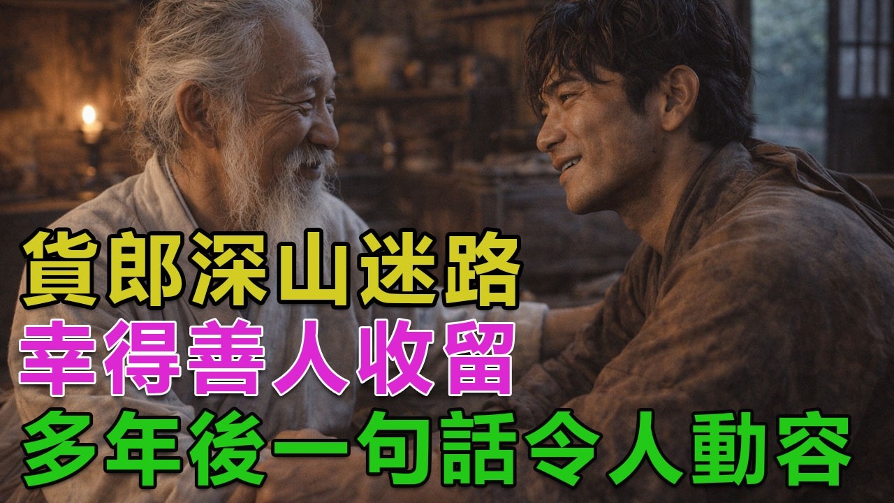 民間故事：貨郎深山迷路，幸得善人收留，多年後一句話令人動容
