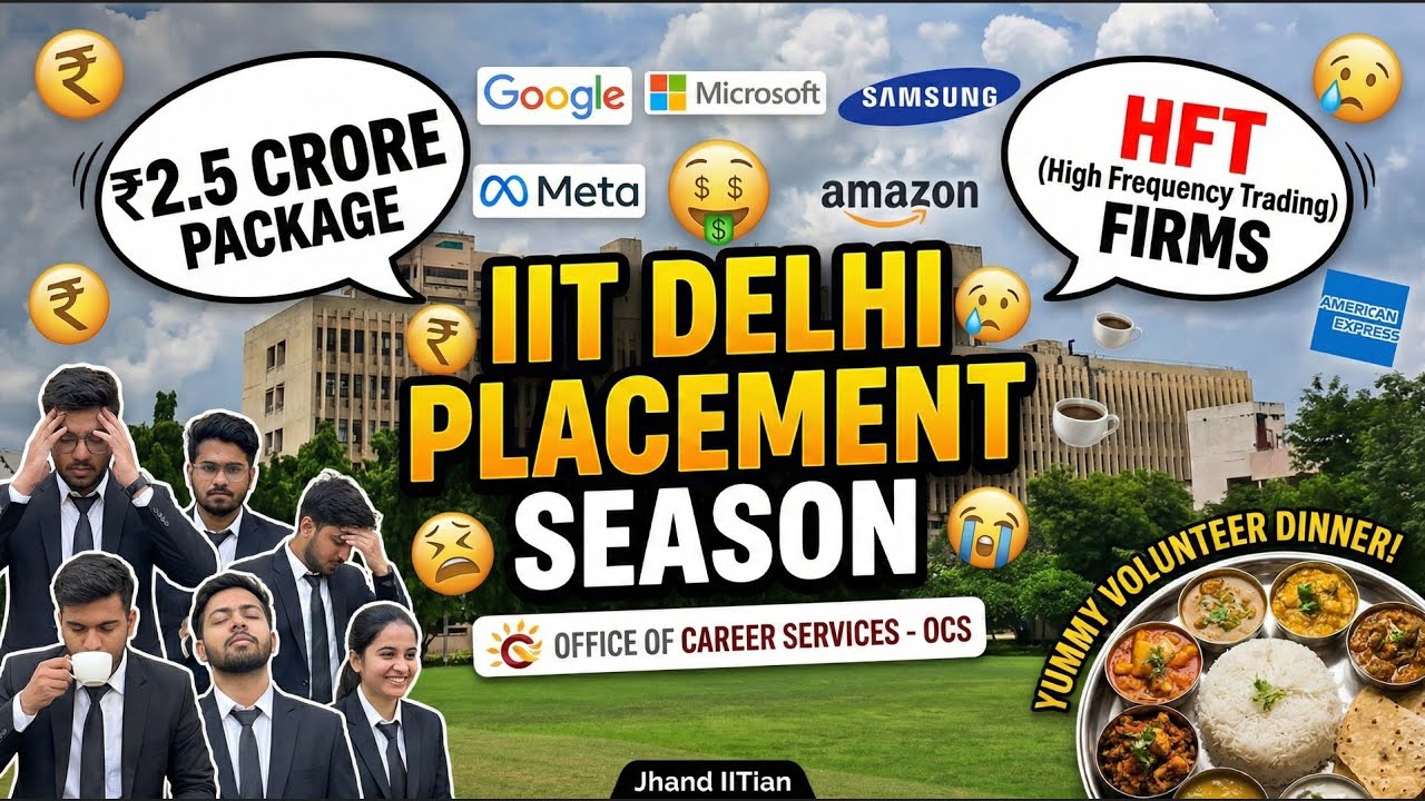 IIT Delhi Placement Madness | Offers in Crores, Stress, Suits & OCS Chaos! ⚡💰