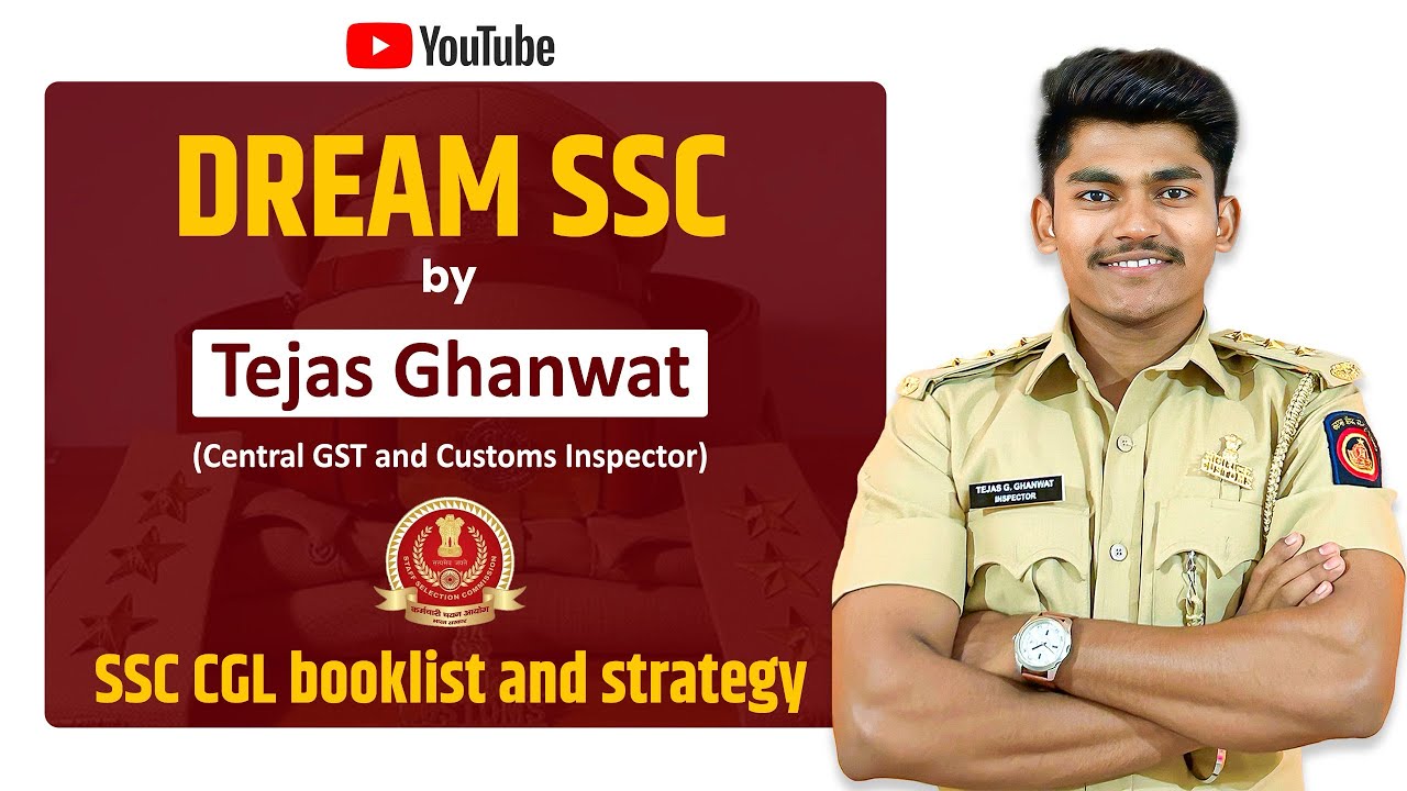 SSC CGL booklist and strategy | by Inspector Tejas Ghanwat #ssc_cgl #Inspectore