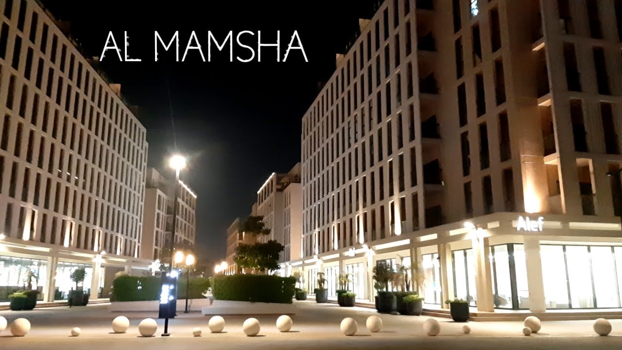 Al Mamsha University Road Sharjah walking Tour