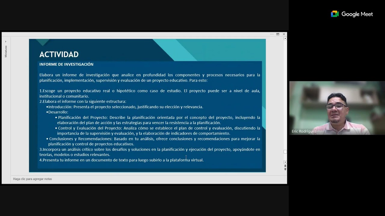 PROFESORADO EN EDUCACIÓN A25 (PROYECTOS EDUCATIVOS - ERIC RODRÍGUEZ) RECURRENTE