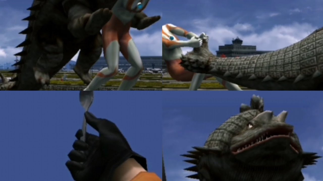 Ultraman PS2-skydon references