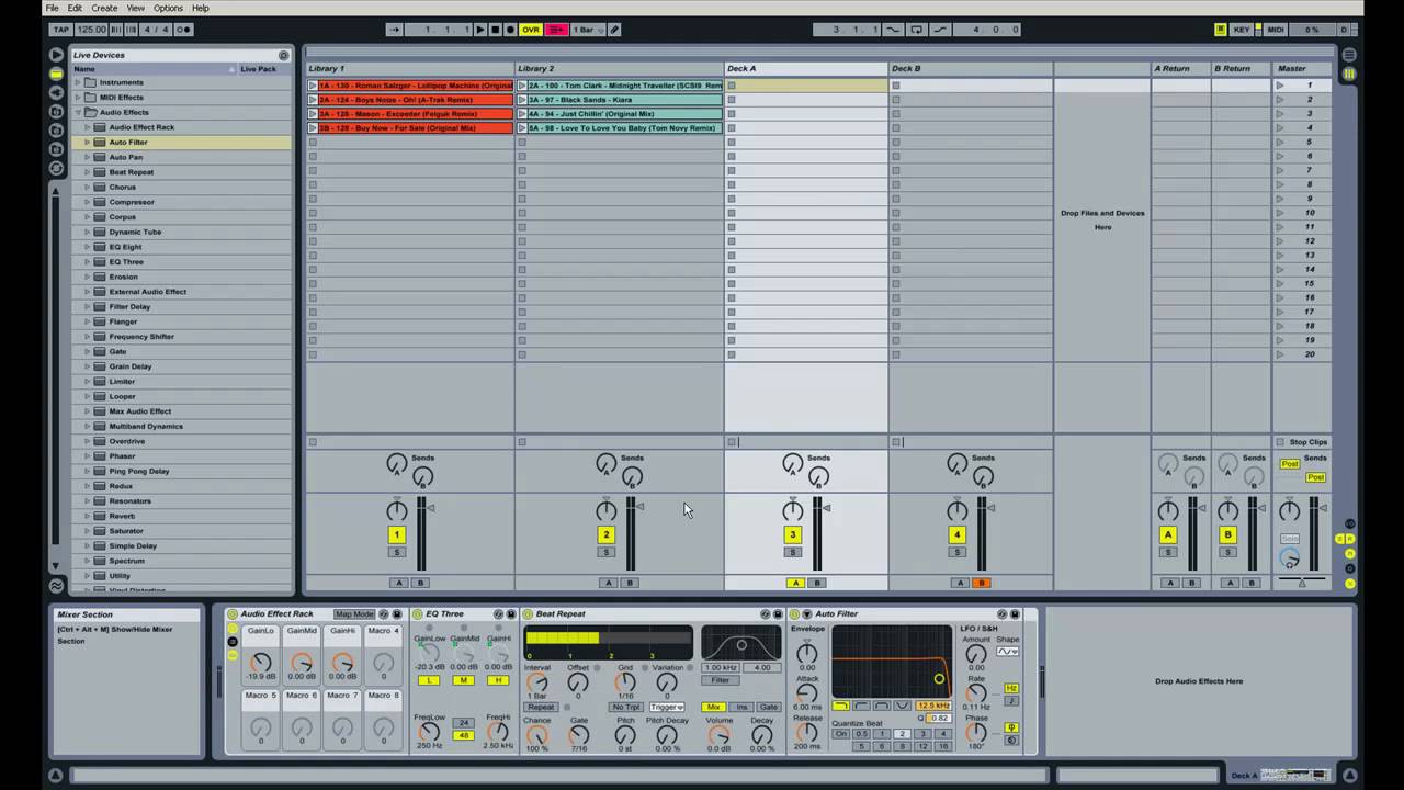 How To DJ In Ableton Live Part 2: Setting Up Effects (Part 2 Of 3)