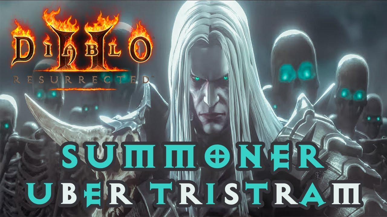 Diablo II Resurrected | Summon Necromancer C&aacute;ch Build Solo Uber Tristram