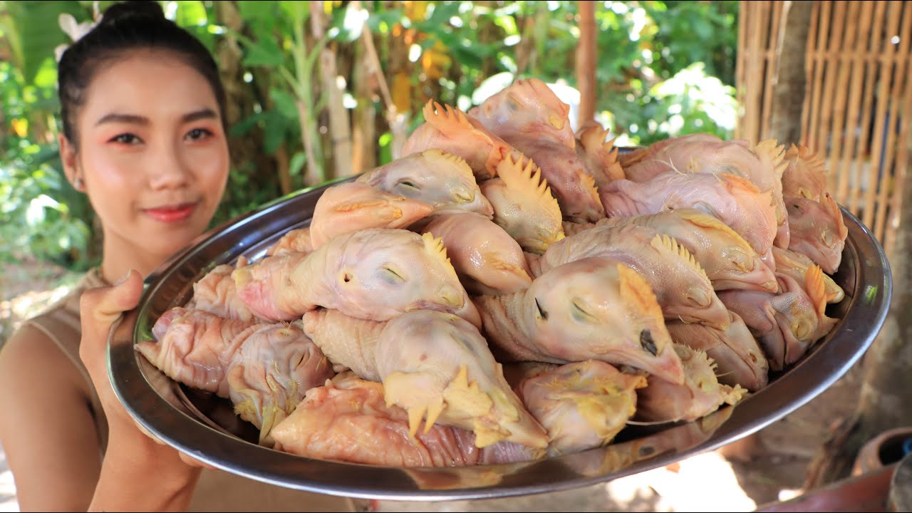 How to cook chicken head stew and grilled recipe