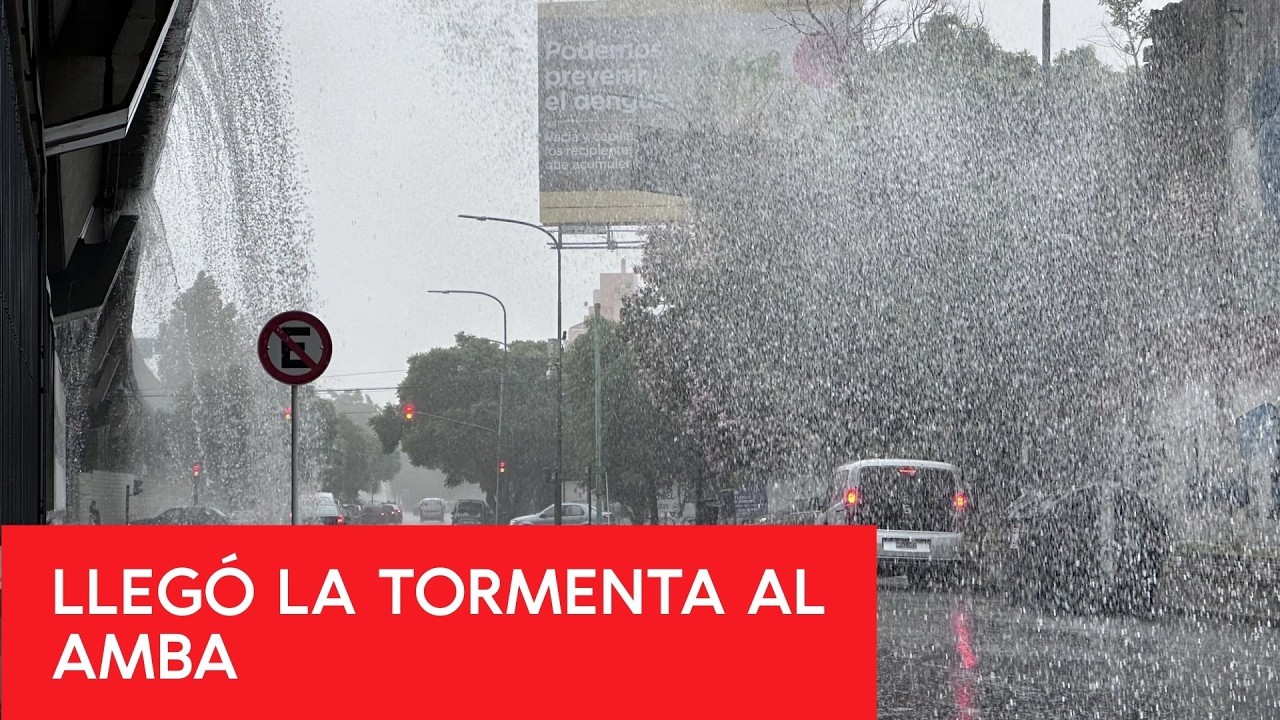 FUERTES LLUVIAS en TODA la CIUDAD