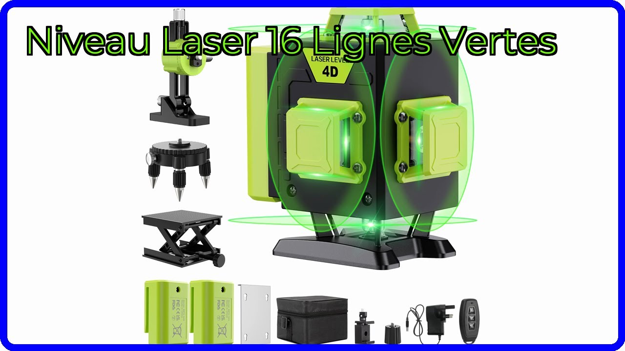 AVIS (2026): Niveau Laser 16 Lignes Vertes. D&Eacute;TAILS ESSENTIELS