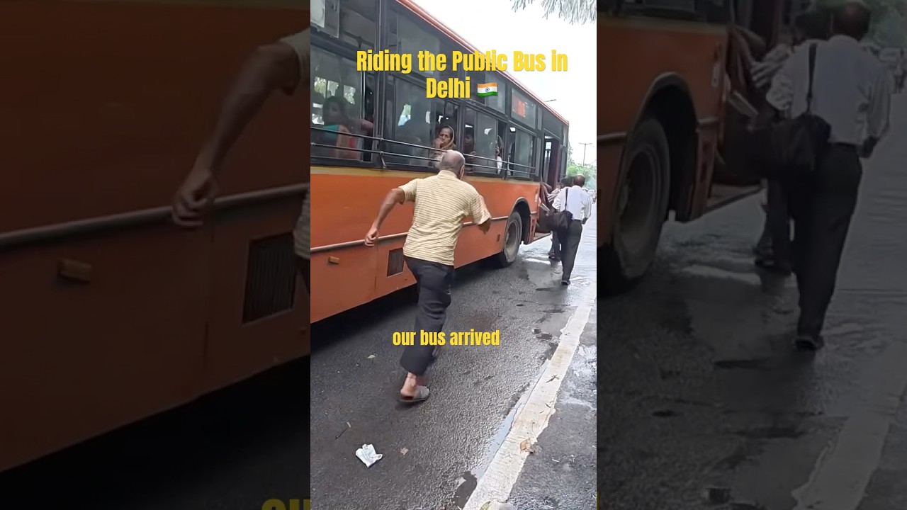 🇮🇳Riding the Public Bus in Delhi