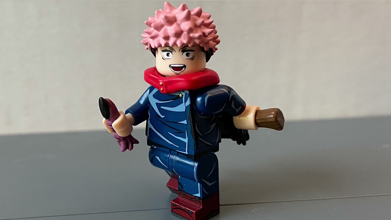 YUJI ITADORI Custom Jujutsu Kaisen Minifigure REVIEW! | Minifigs Factory