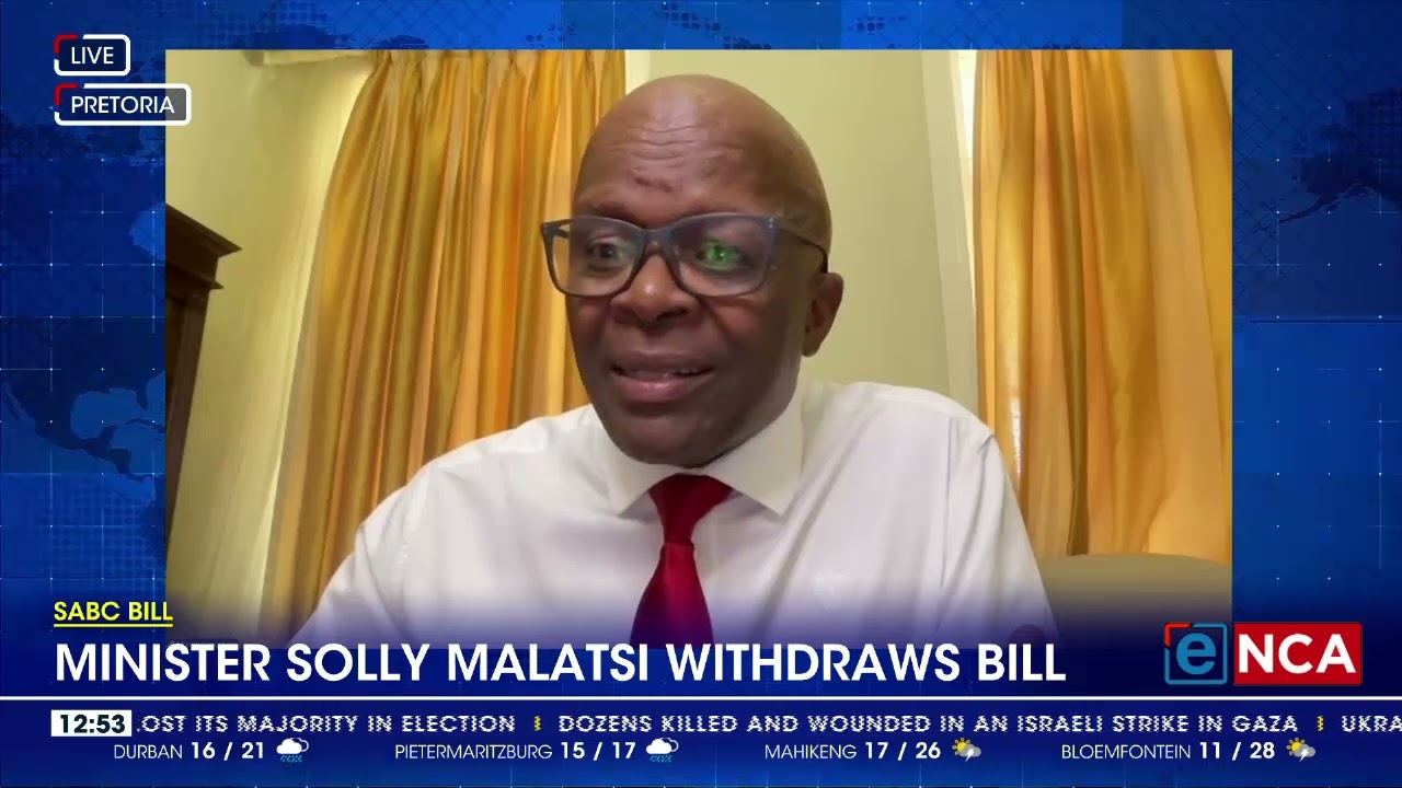 SABC Bill | Minister Solly Malatsi withdraws bill