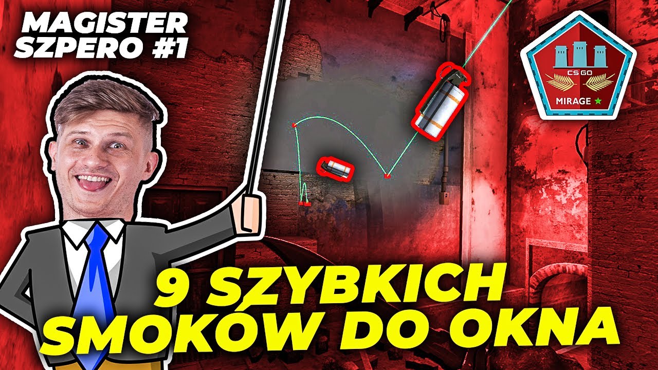 9 SZYBKICH SMOKE'ÓW DO OKNA - DE_MIRAGE
