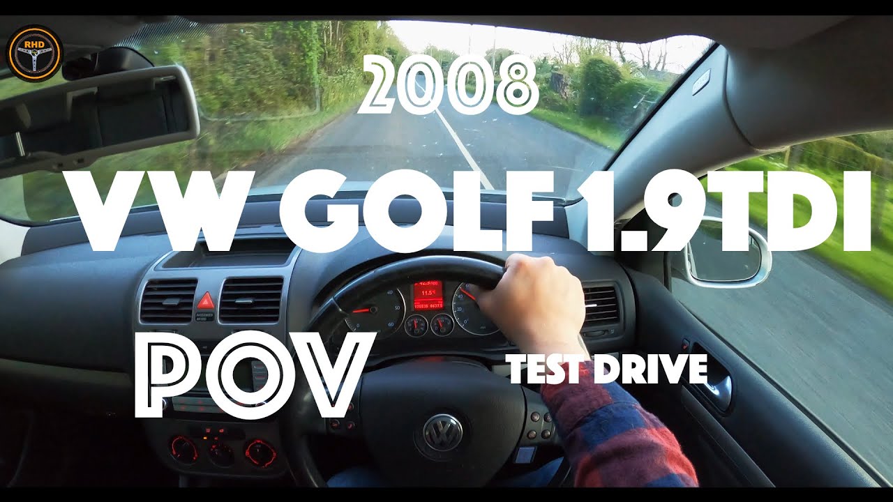 2008 VW GOLF 1.9TDI II POV TEST DRIVE II