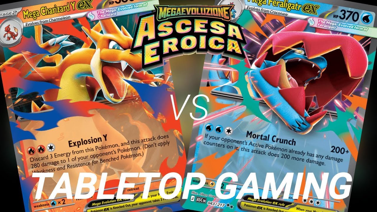 Mega Charizard Y Vs Mega Feraligatr | Tournament Ascended Heroes | Top 4 | Tabletop Gameplay