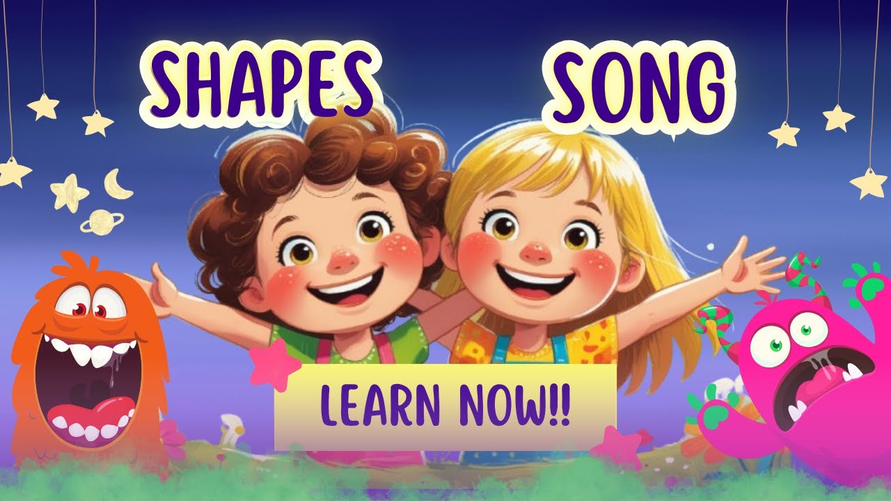 Shapes Song for Kids | Learn Circle, Square, Triangle & More | Fun Cartoon Learning Video