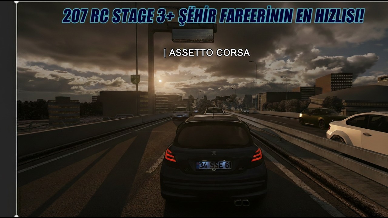 BU KADAR HIZLI BEKLEMİYORDUM! | Peugeot 207 THP RC Stage 3+ #assettocorsa #simracing#arabavideoları
