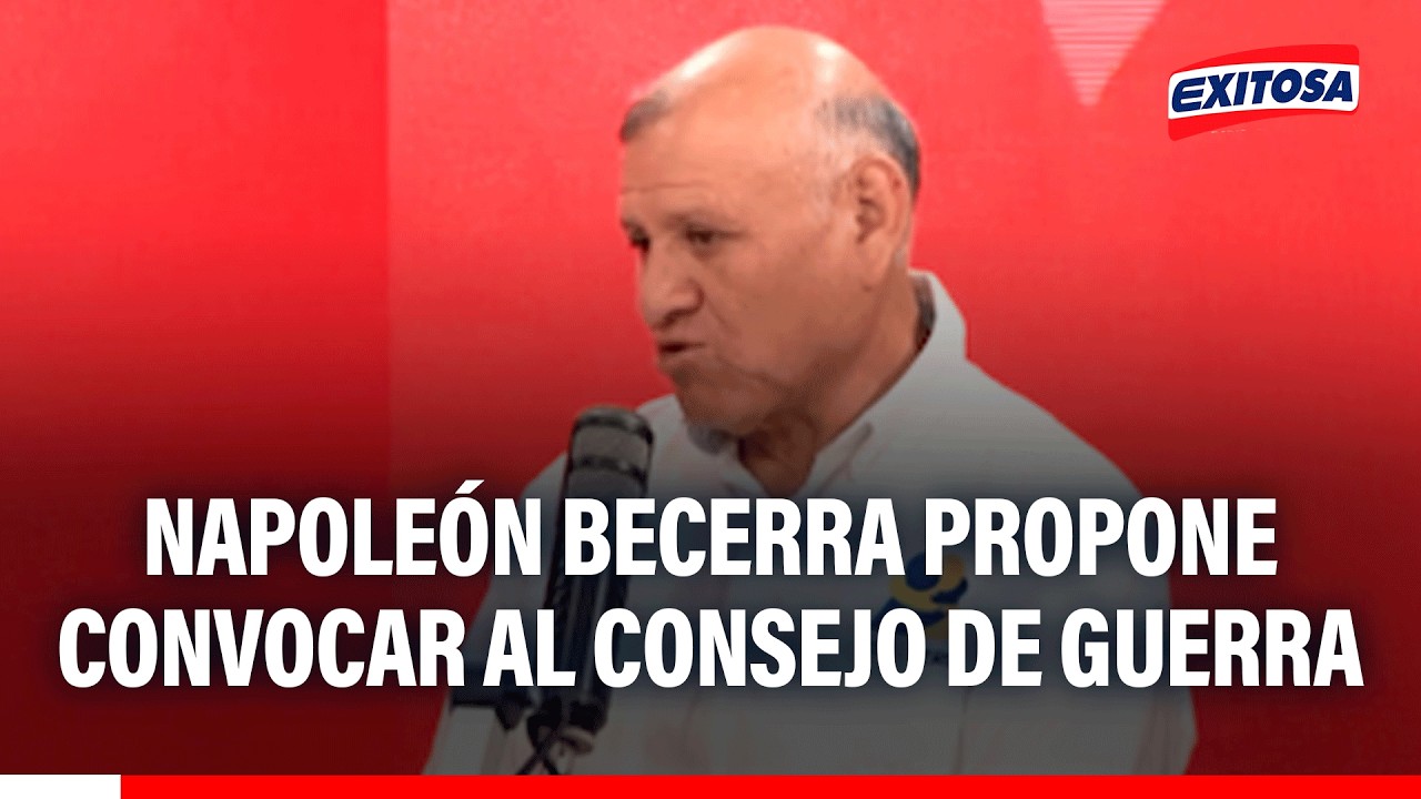 🔴🔵 Napole&oacute;n Becerra propone convocar al Consejo de Guerra para acabar con la inseguridad en 6 meses