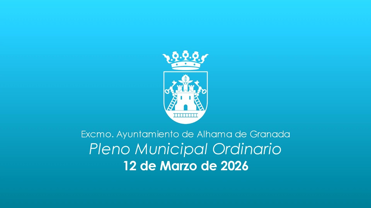 Pleno Municipal Ordinario 12 de marzo de 2026