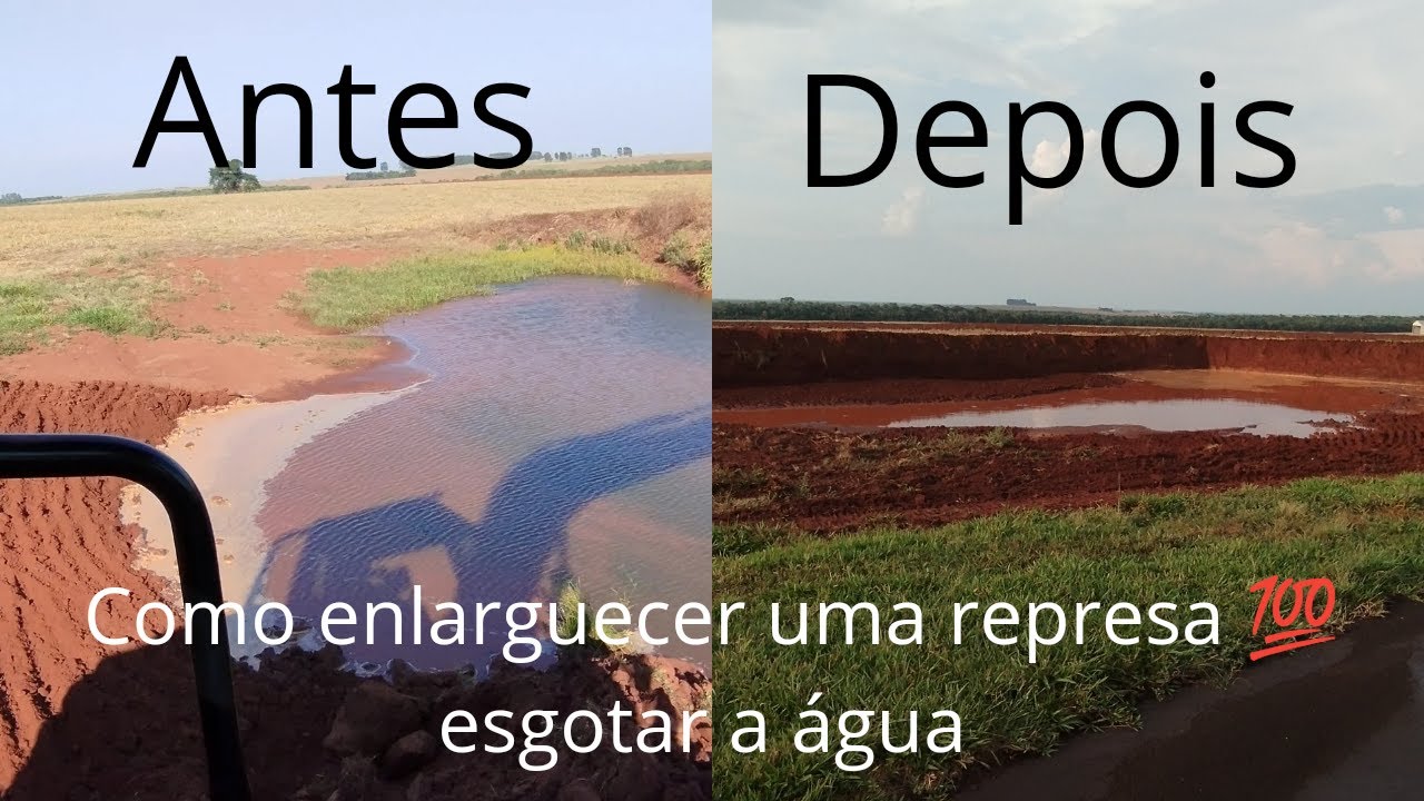 Como enlarguecer uma represa 💯 esgotar a &aacute;gua